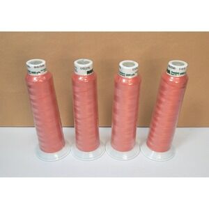 Set of 4 Madeira Aerolock Premium Serger Thread 2000yds Color 8656 Coral Pink